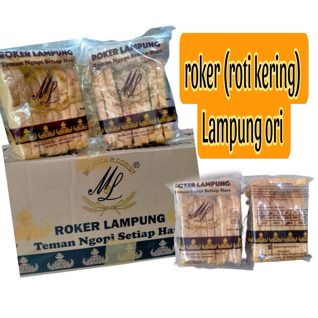 

Monica roker / roti kering lampung original