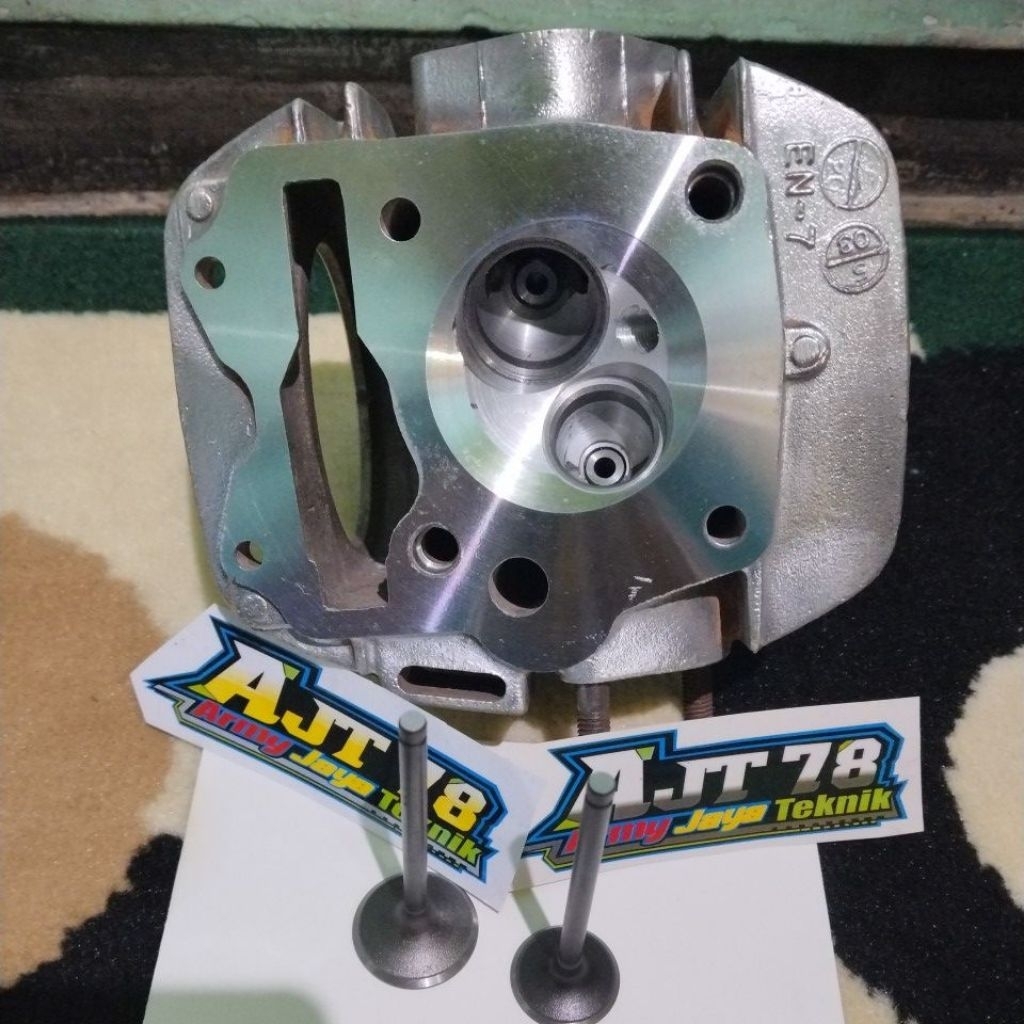 HEAD KOP HONDA KARISMA, SUPRA 125,KIRANA, KPH SUDAH DI SUDUT KLEP 28/24,