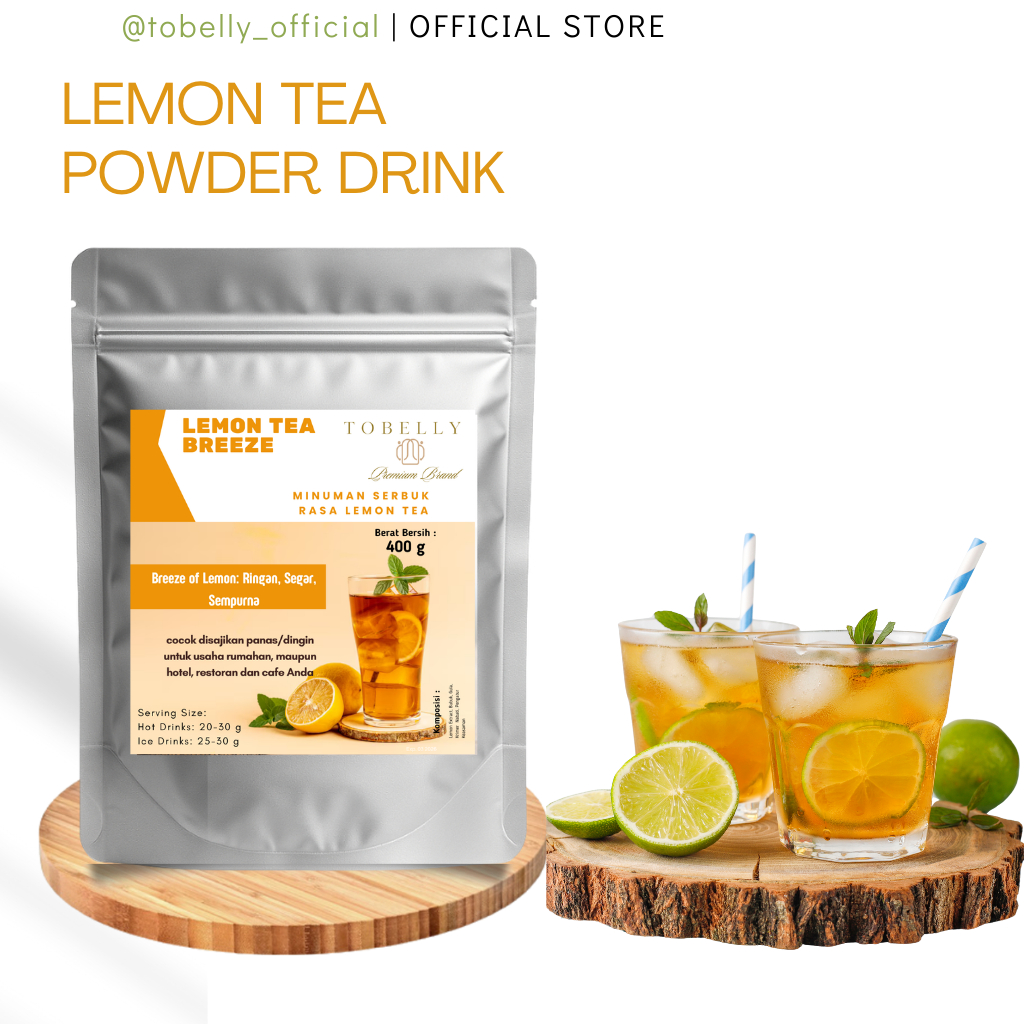 

Tobelly Bubuk Minuman Rasa Lemon Tea Enak 400 g