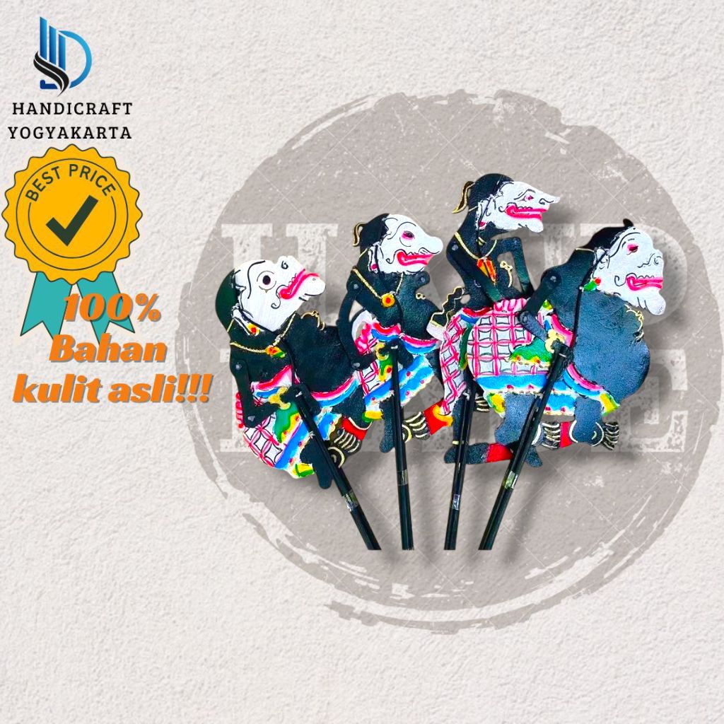 Wayang Punokawan Komplit 4 WAYANG SEMAR GARENG PETRUK BAGONG