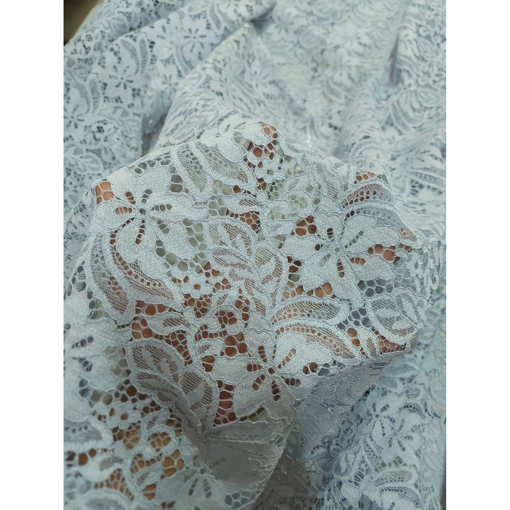 kain brokat premium  - kain brokat tulang  - kain brokat luxury  - kain brokat meteran (ice blue)zr