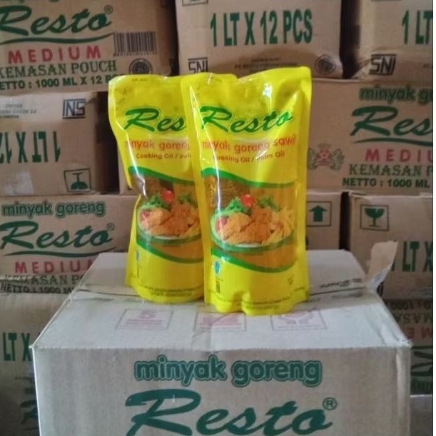 

Resto Minyak Goreng 1 liter 1 dus isi 12 pouch