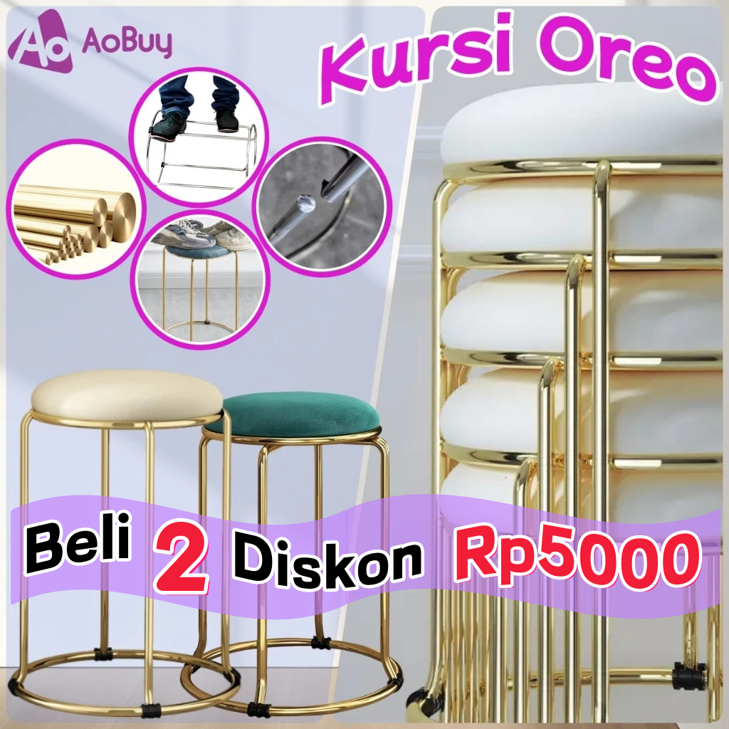 Kursi Oreo Besi /Kursi Bar Oreo /Kursi Cafe Bulat /Kursi Bar/kursi bulat besi/kursi besi/kursi bakso