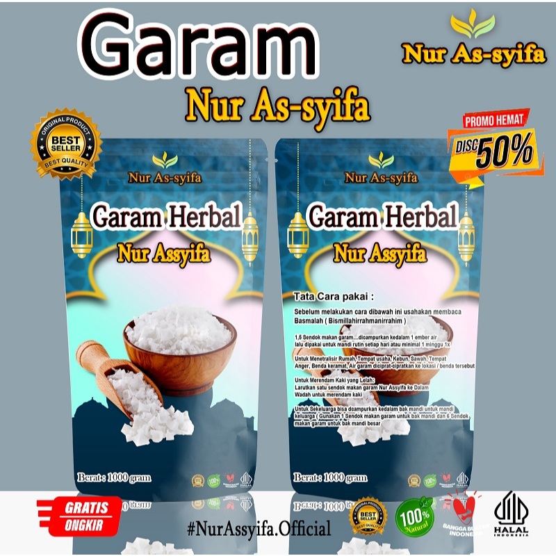 

Garam NUR AS SYIFA Terapi Mandi Herbal 1000gr Manfaat Terapi