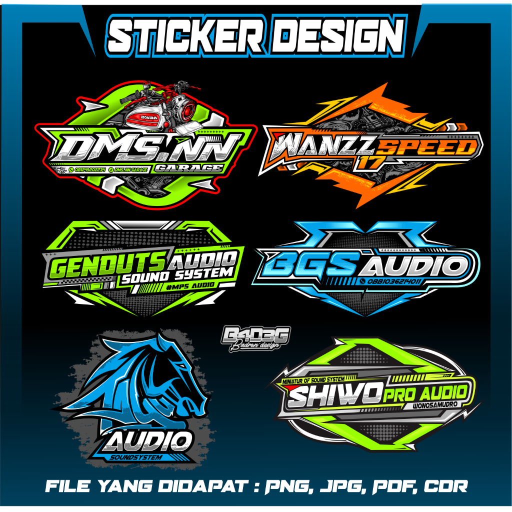 Jasa Desain Logo Sound / Racing / Desain Logo Racing
