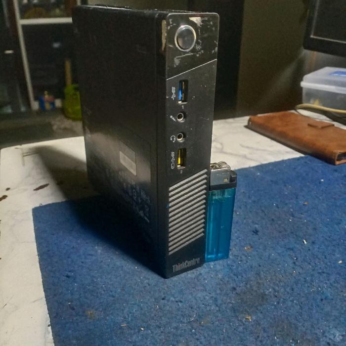 PC MINI LENOVO THINKCENTRE M93P kosongan gen4 nyala tampil ada 1 titik aja gk ada tulisan apa apa an