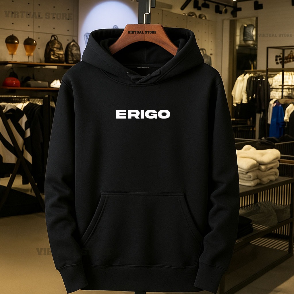 Switer Hoodie ericotext Putih Sweater Hoodie Distro Cewek Cowok Unisex Tebal Premium M L XL XXL