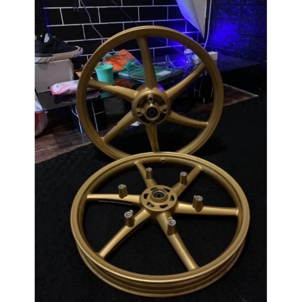 Velg Vrossi Sanca Sonic 150r Palang 6 Gold(free pentil tubeless)