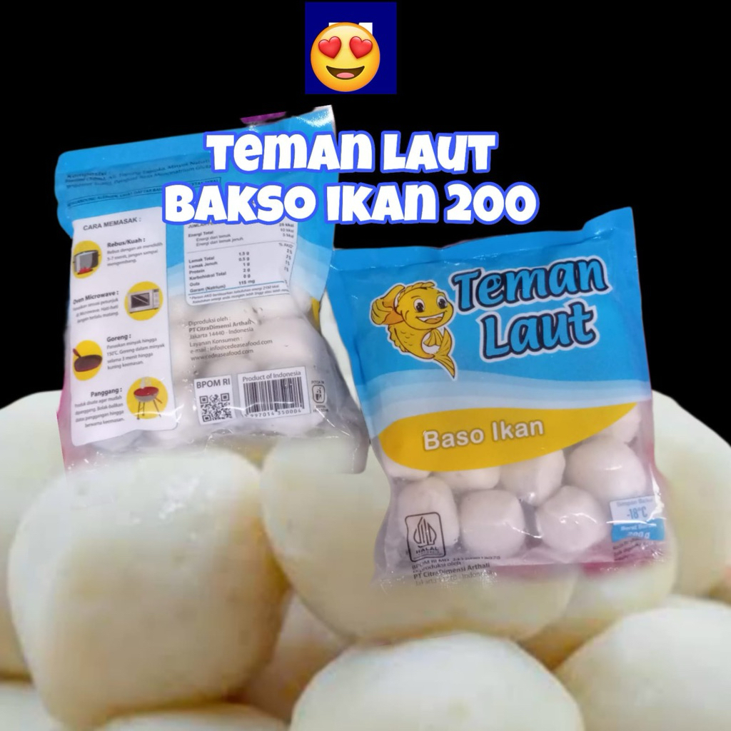 

Teman laut bakso ikan 200gr