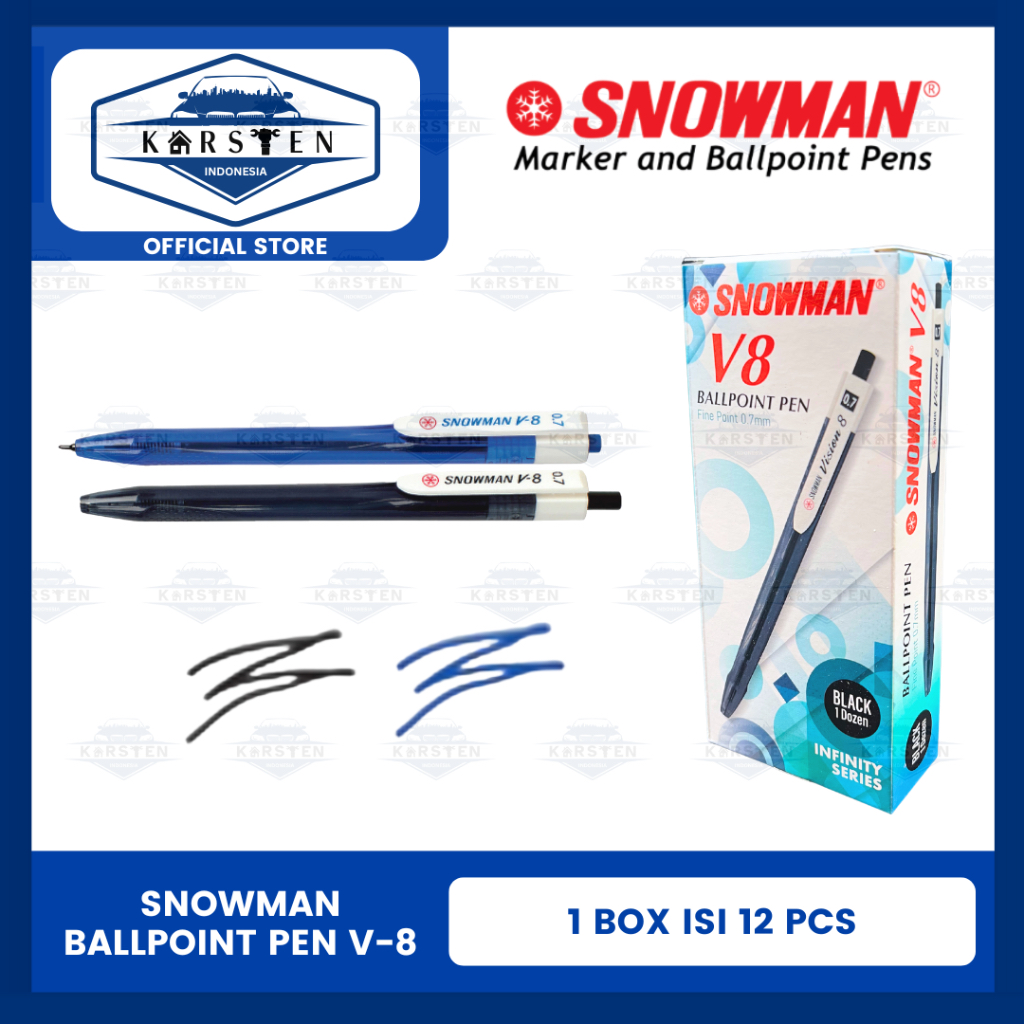 

Pulpen | Bolpen | Pena Snowman V-8