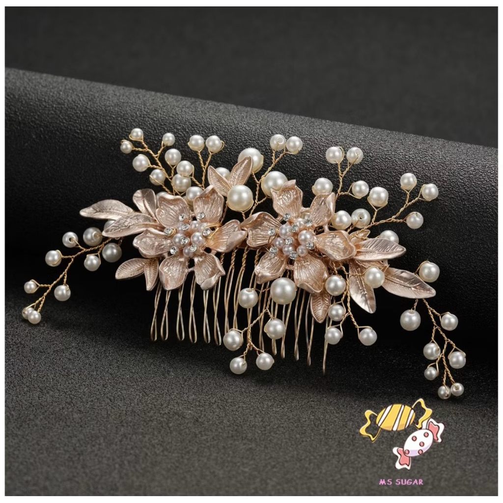 Sirkam Rambut Pesta Vintage/ Aksesoris rambut Sangjit/Tunangan/Aksesoris rambut sanggul