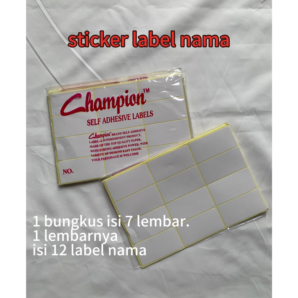 

Stiker label nama undangan. harga per bungkus isi 7 lembar, per lembar isi 12 label nama