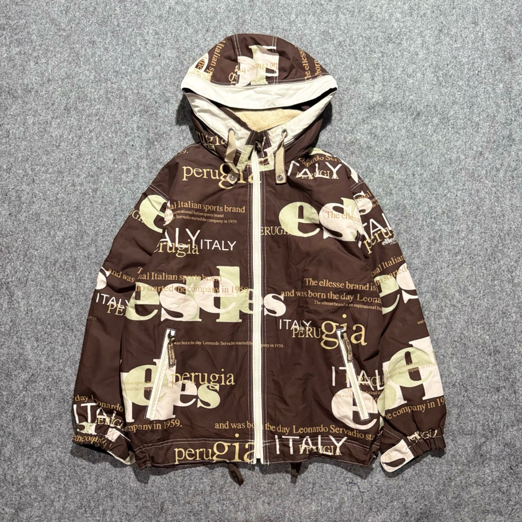 JACKET ELLESSE AOP SKI SNOWBOARD OUTDOOR COLORBLOCK/COLOURBLOCK VINTAGE