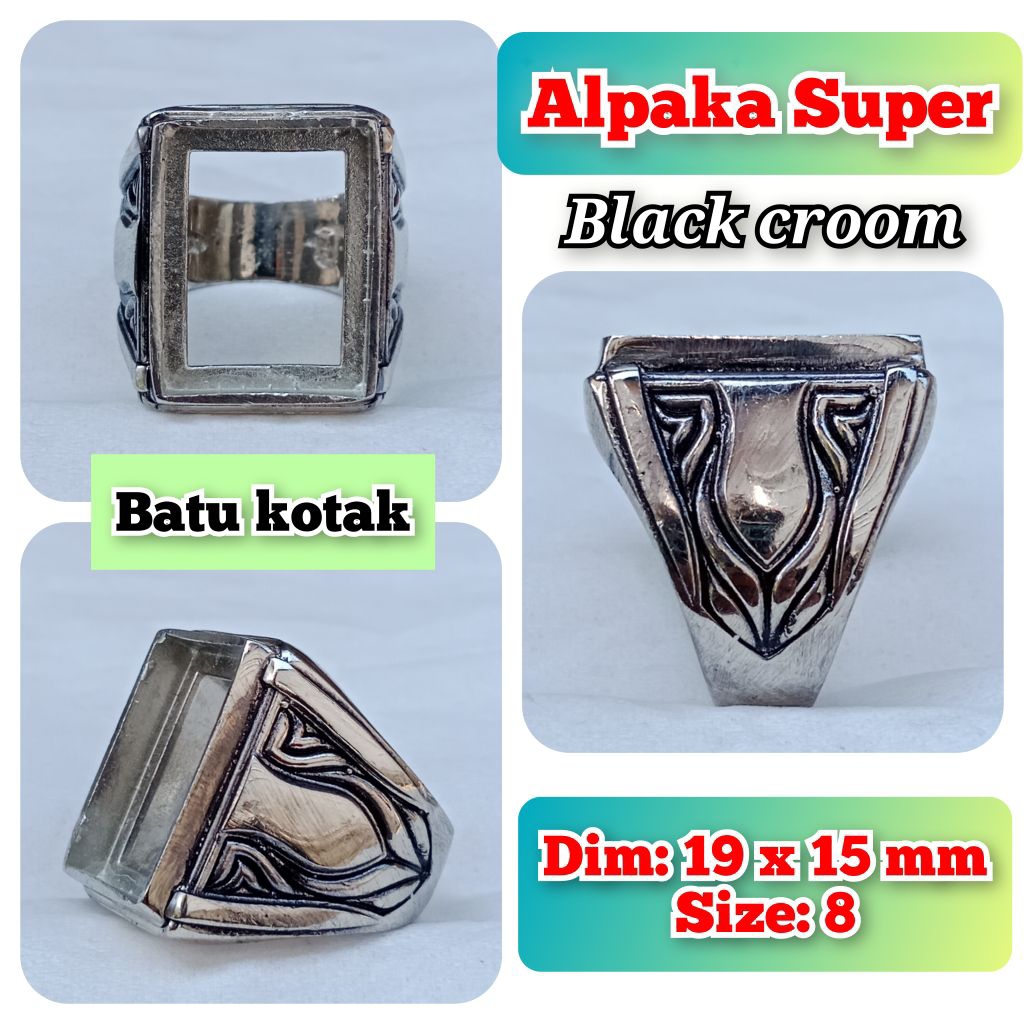 emban batu akik dan permata alpaka super alpaka tanam model kotak.03