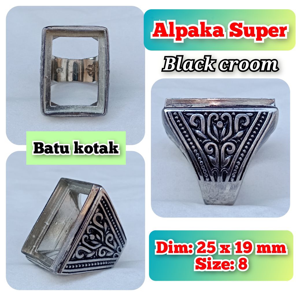 emban batu akik dan permata alpaka super model kotak.09