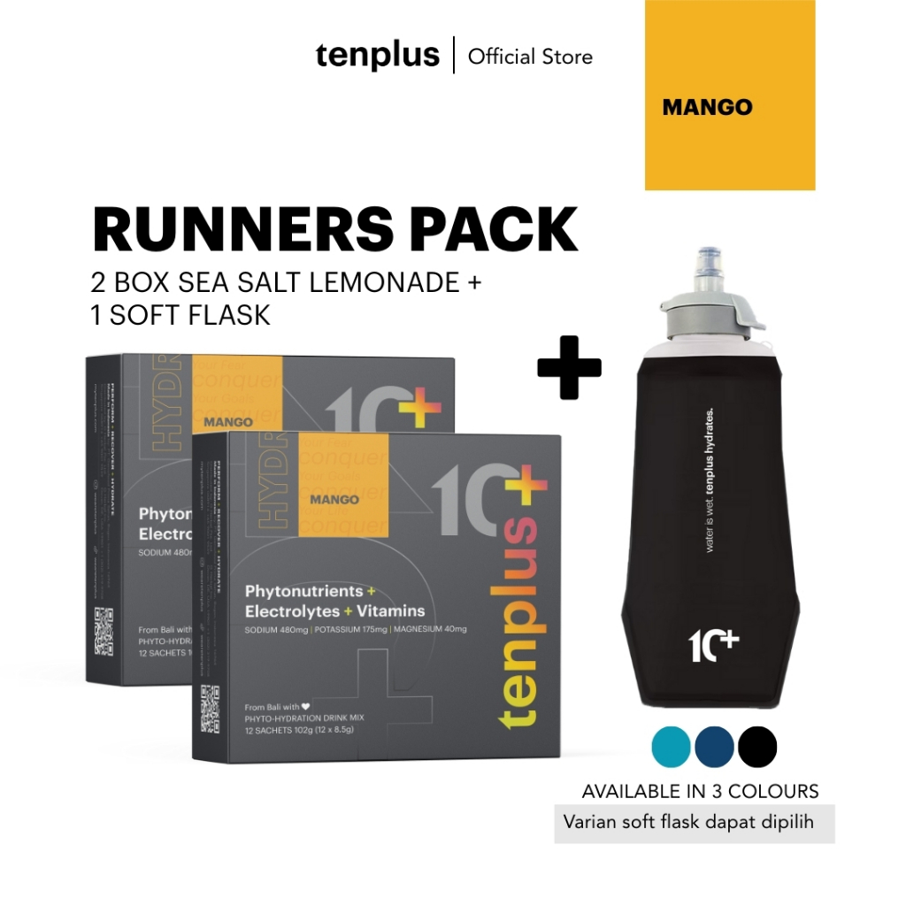 

TENPLUS Hypotonic Electrolyte Drink Mix Runners Pack - Sea Salt Lemonade