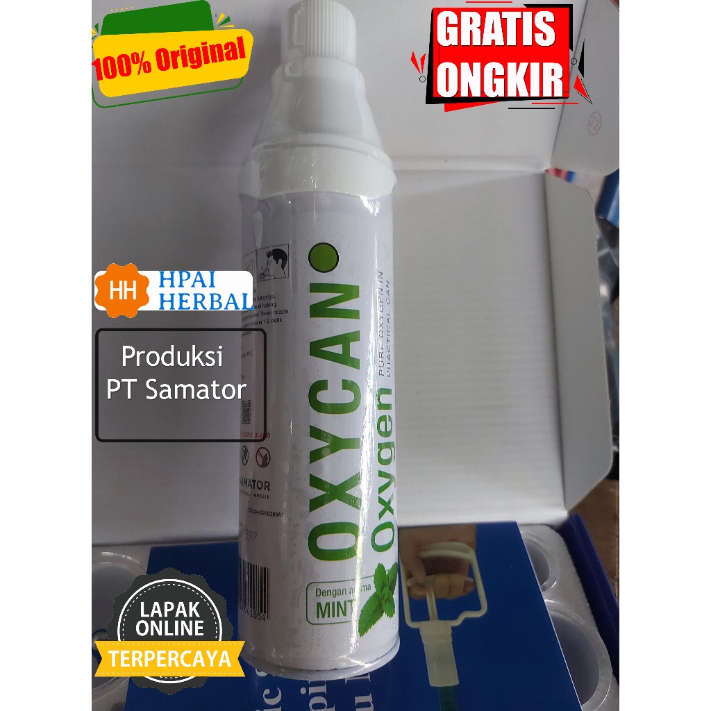 Oksigen Portable Untuk Sesak Nafas /Oxycan Aroma Mint 600 cc - Oxygen / Oksigen Portable Semprot