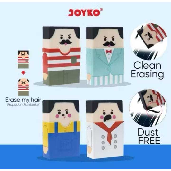 

( 6 BIJI ) Penghapus Eraser Joyko ER-125 Man In Costume