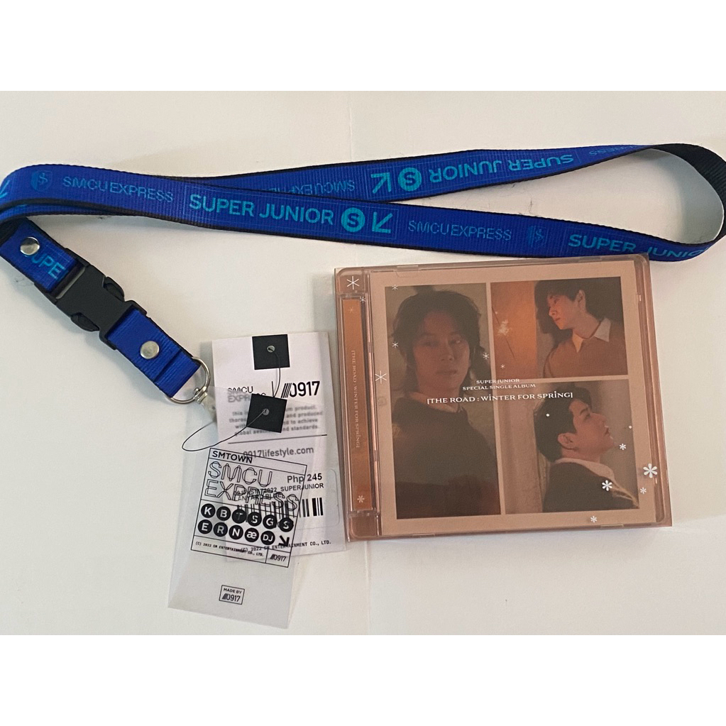 TAKE ALL Super Junior Lanyard SMCU Express & Super Junior Single Album The Road Winter For Spring He