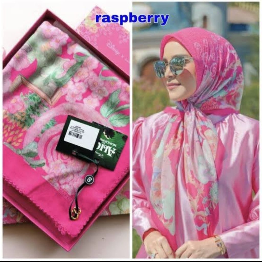 Buttonscarves Wonderland Raspberry