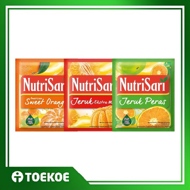 

TOEKOE Nutrisari Minuman Bubuk Jeruk Manis Jeruk Peras Sweet Orange 1 Renceng [Isi 10 Sachet]