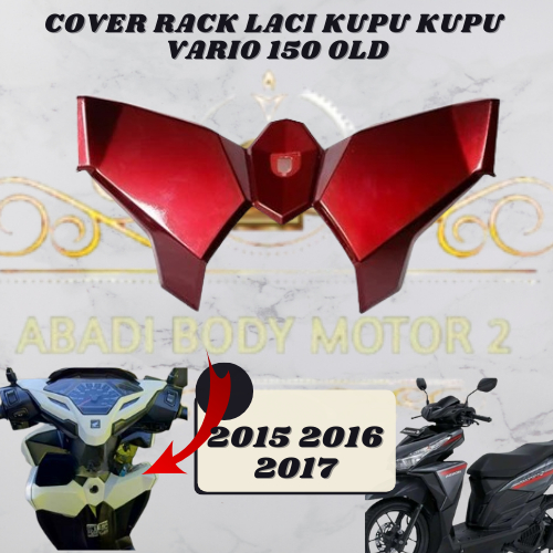 cod -cover rack rak laci dasbor vario 125 150 led old 2015 -2017  k59amerah maroon non original