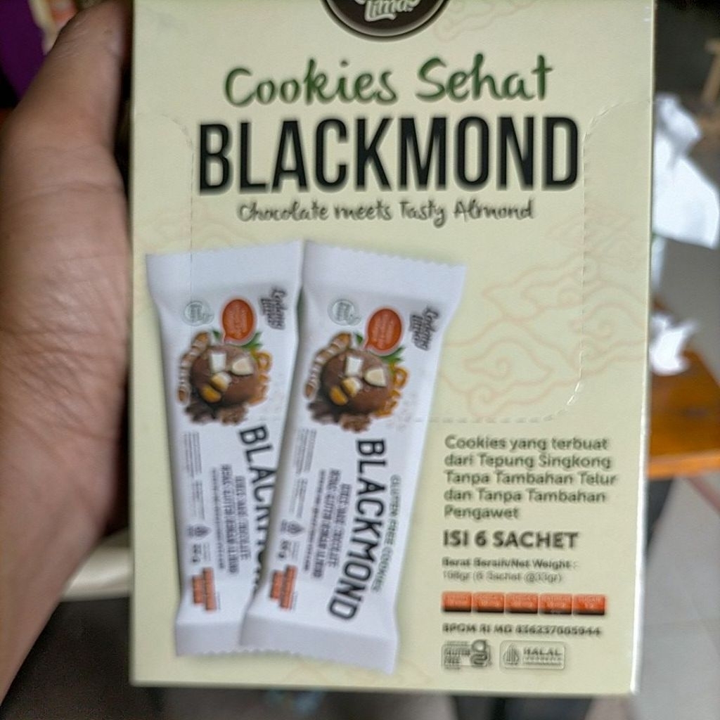 

Blackmond Cookies Sehat Ladang Lima 198gr isi 6 sachet @33gr