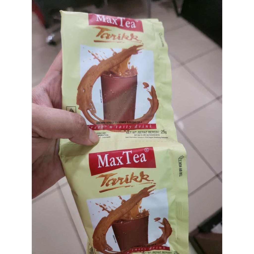 

Max Tea Teh Tarik 1 Renteng / Gantung (10 pcs x 25 gr)