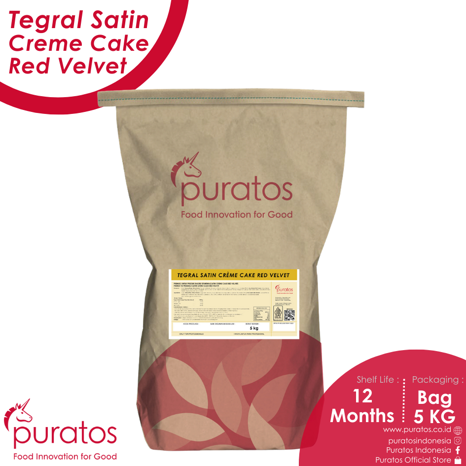 

Puratos Tegral Satin Creme Cake Red Velvet / Premix Kue Red Velvet