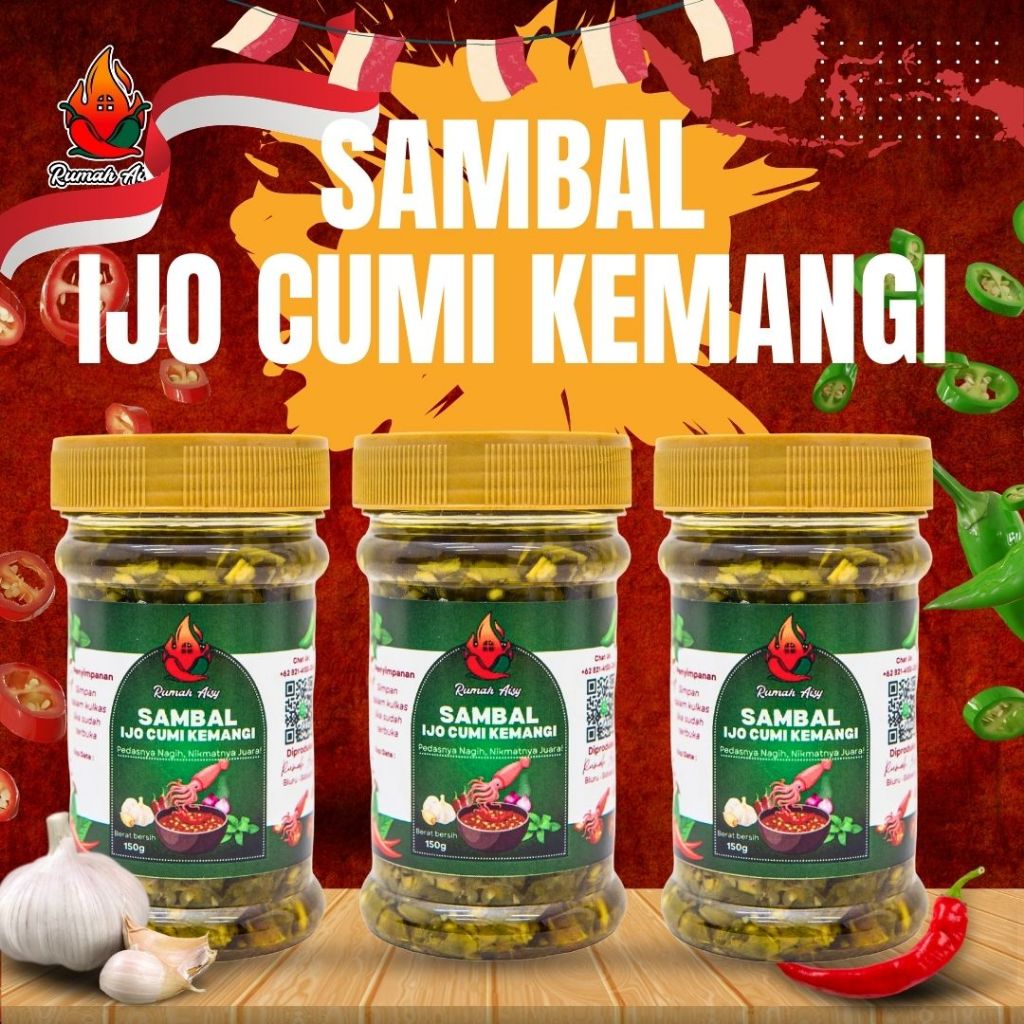 

SAMBAL IJO CUMI KEMANGI – RUMAH AISY (150ml)