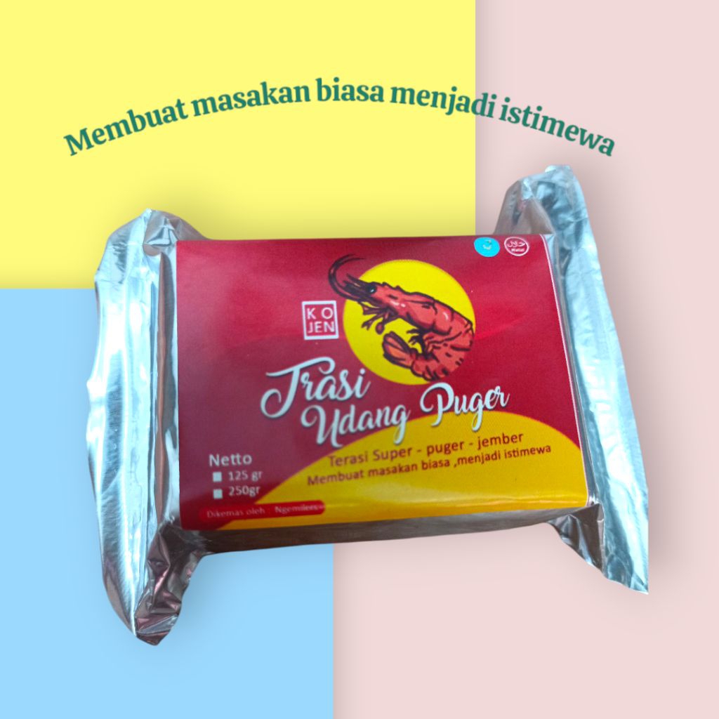 

Terasi Kojen Super Asli Puger Jember isi 125 gr Rasa Juara
