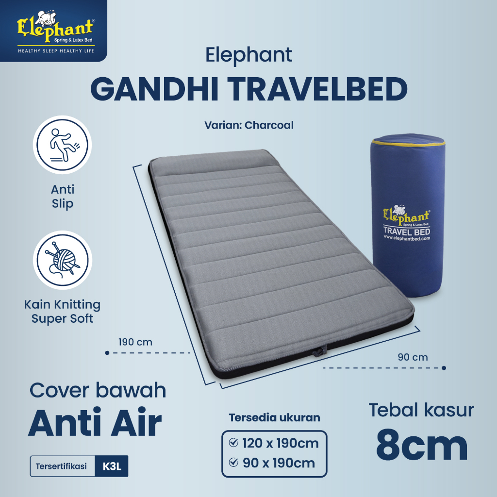 Kasur Lantai Gandhi Elephant /Travel Bed / Kasur Lipat