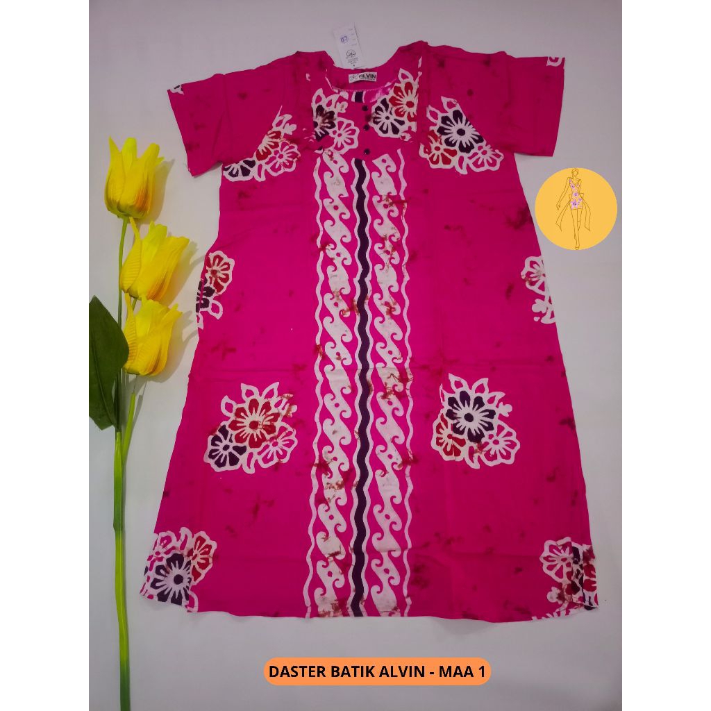 Daster Batik Alvin Cetak|Daster Alvin|Daster Batik Alvin|Baju Tidur Batik Alvin|Daster Alvin|Daster 