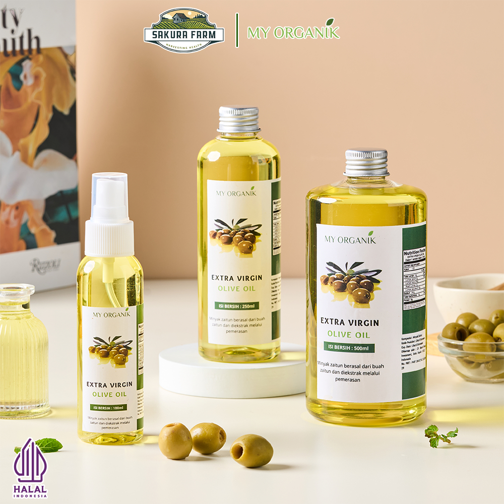 

My Organik Extra Virgin Olive Oil Minyak Zaitun Murni 100% Natural Zaitun 100ml