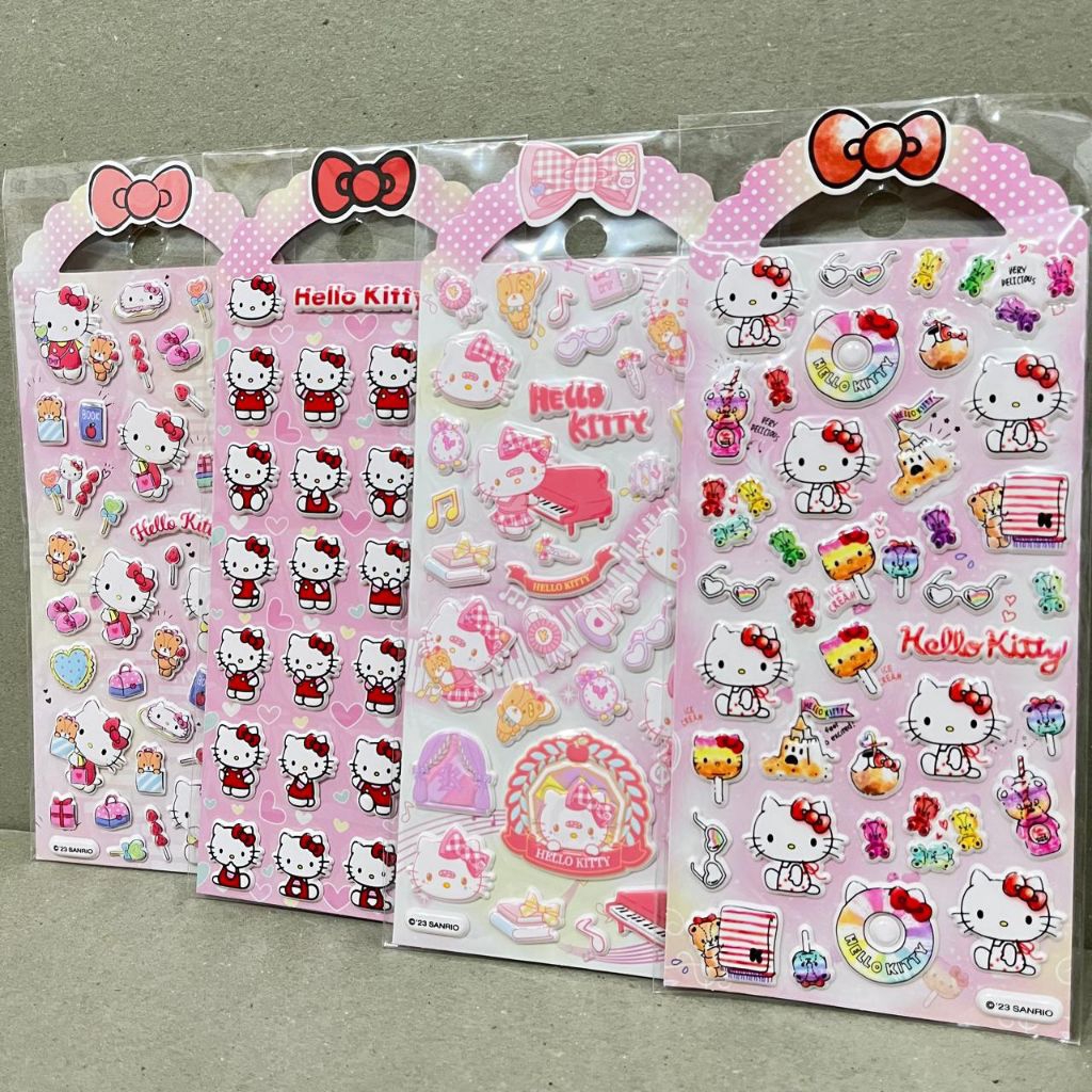 

Stiker Hello Kitty Timbul Sanrio Pink