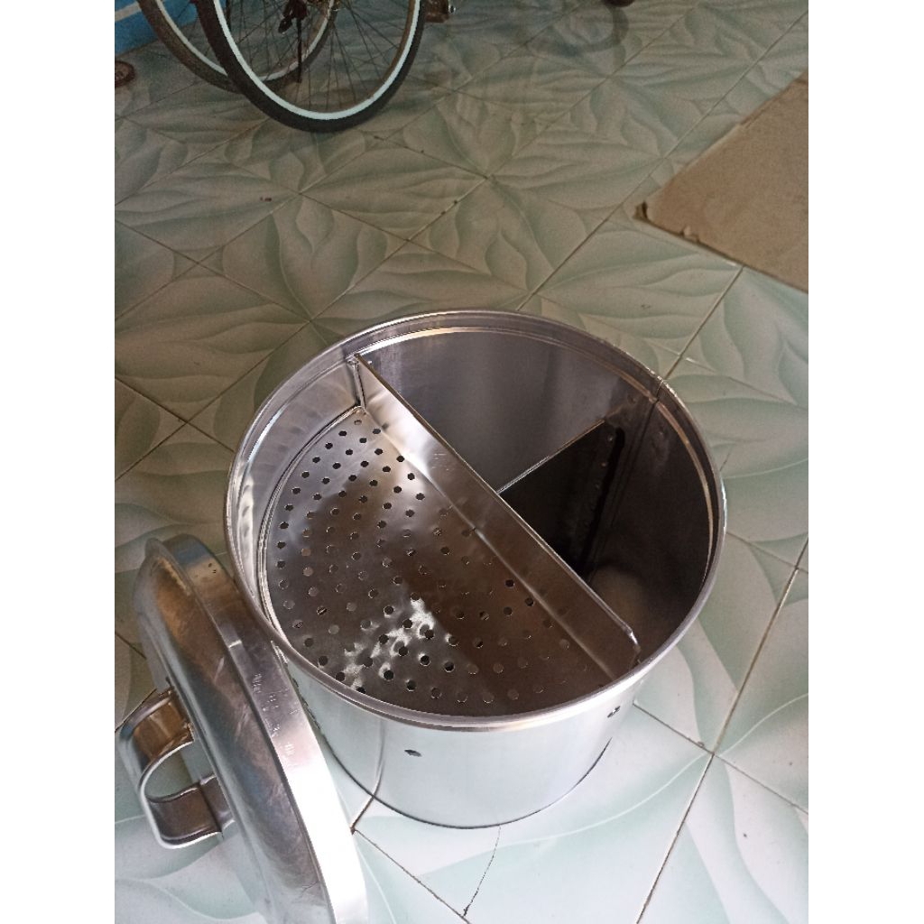 dandang baso sekat,dandang bakso 2 kuah terpisah