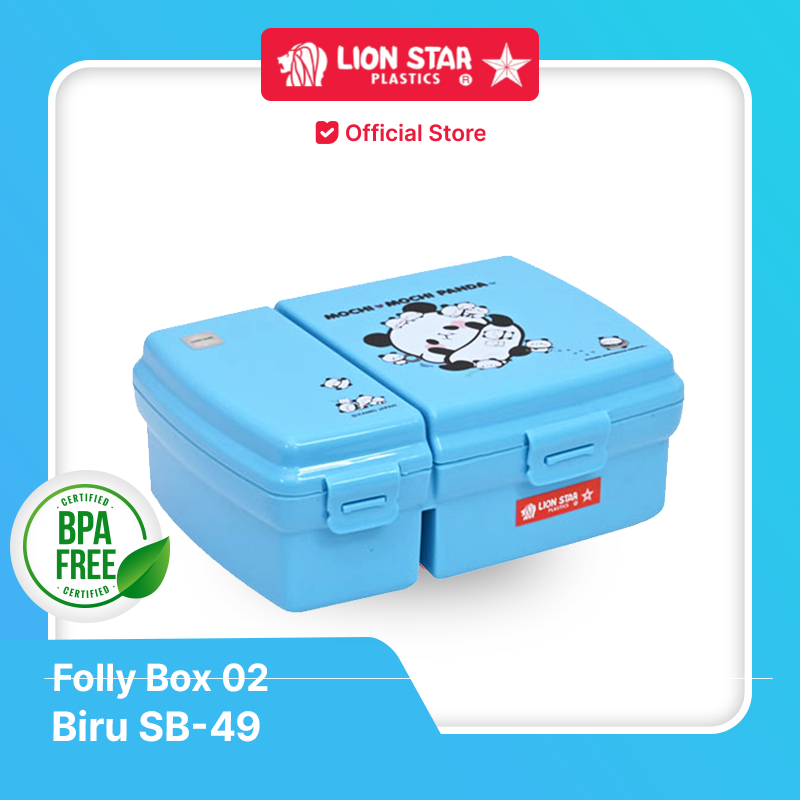 LION STAR Tempat Makan Kotak Bekal Mochi-Mochi Panda Folly Box 02 SB-49