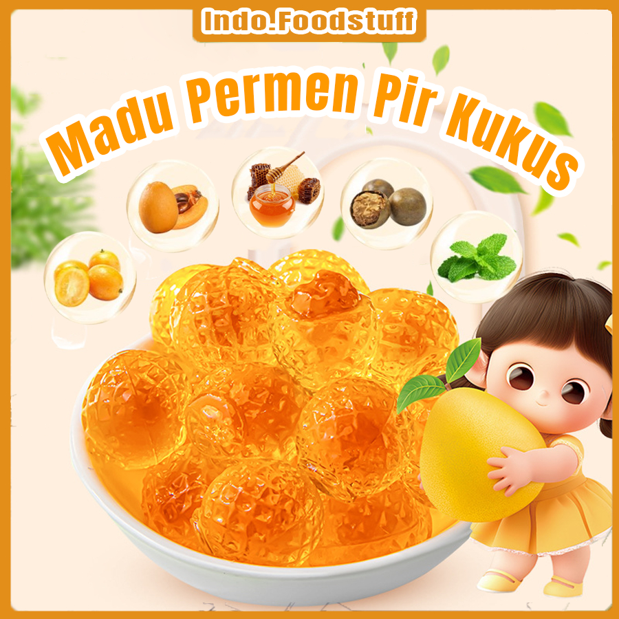 

250G Permen Madu Pir INDOFOODSTUFF Cepat meredakan batuk dan sakit tenggorokan, baik untuk perokok