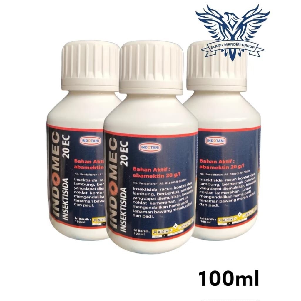 Indomec 20EC 100ml Insektisida Abamectin 20g/l Mengendalikan Hama Pada Tanaman