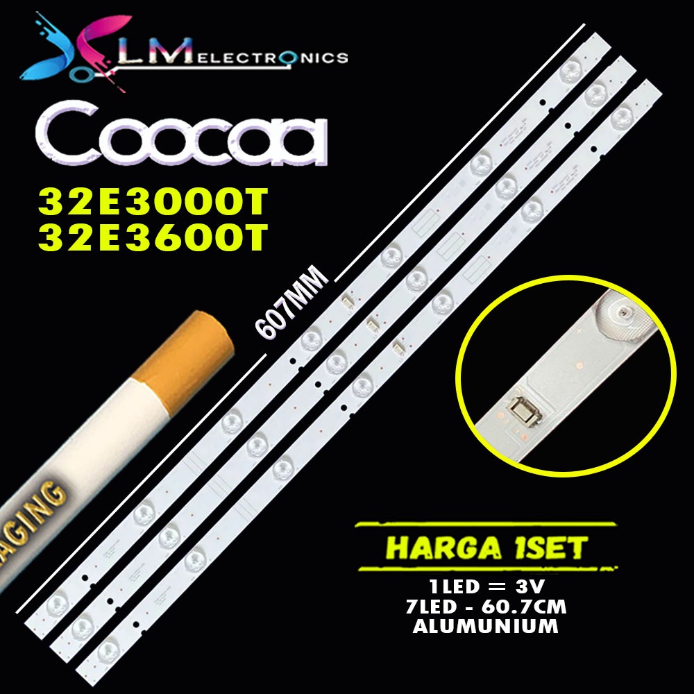 BACKLIGHT TV COOCAA 32E3000T 32E3600T 32E3000 32E3600 LAMPU LED BACKLIGHT TV COOCA COCA 32E3600
