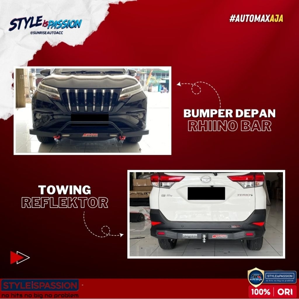 Towing Bar Bumper Toyota All New Rush Terios 2018-2025 GR