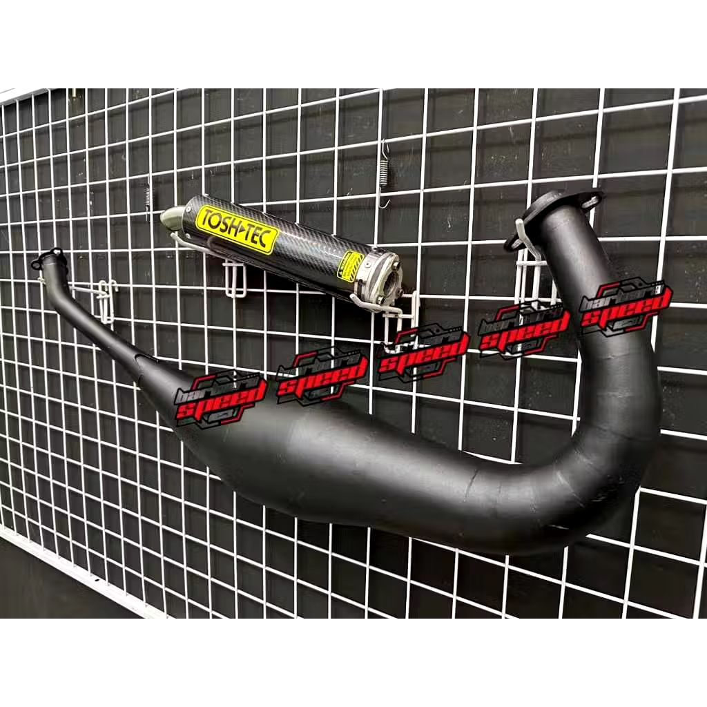 knalpot ninja R RR SS TOSTECH BLACK SERIES exhaust 2 tak 150 carbon