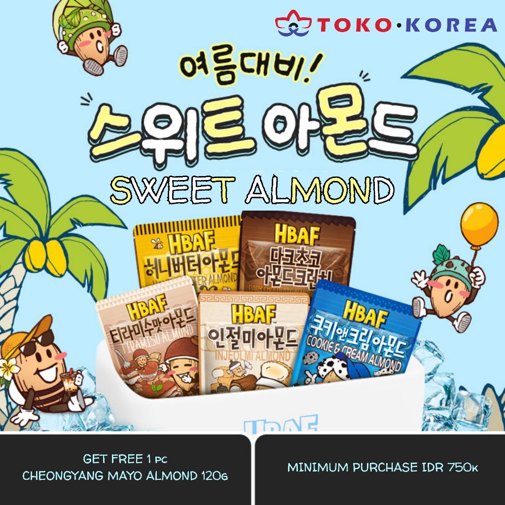 

[ HBAF ] HONEY BUTTER ALMOND 190/170GRAM, 120/100GRAM, 40GRAM