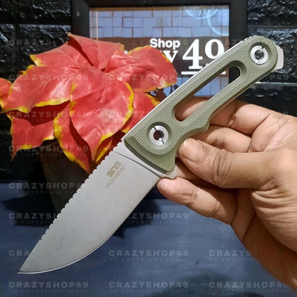 Pisau Survival Outdoor SOG Tactical Knife Ergonomis Include Sarung