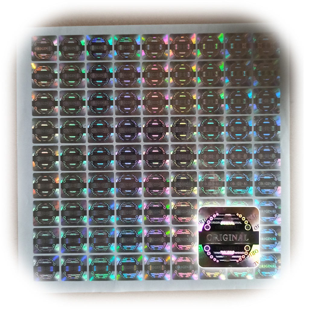 

Stiker Hologram Kotak SILVER