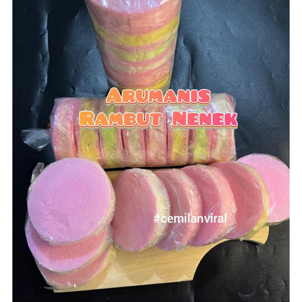 

Cemilan Viral Arumanis Rambut Nenek Aromanis Arum Manis Aneka Rasa Food Gula Snack Makanan Candy Harumanis Harum Manis