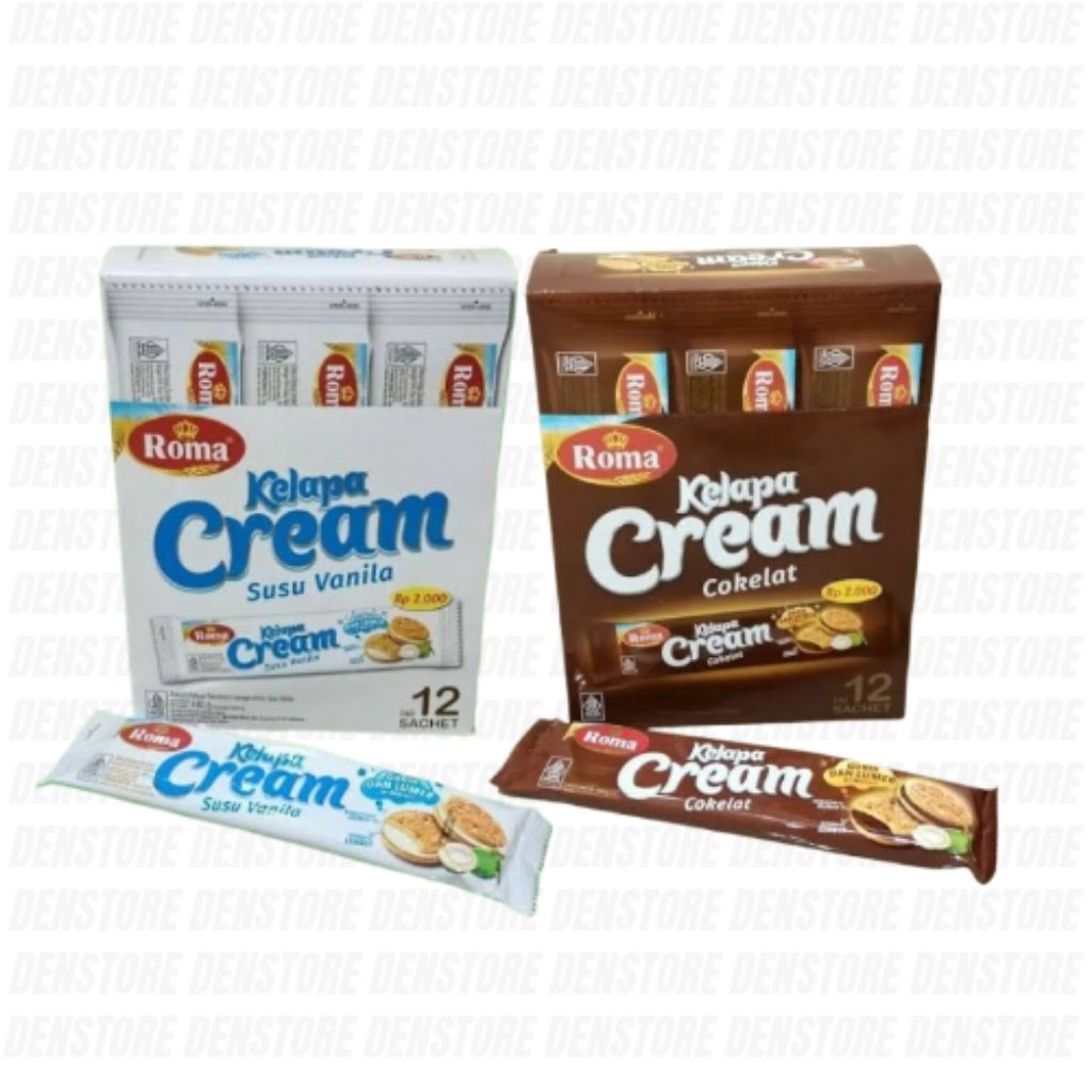 

Roma Kelapa Cream Susu Vanilla 40G - Coklat 42G / Biscuit Roma Kelapa Cream