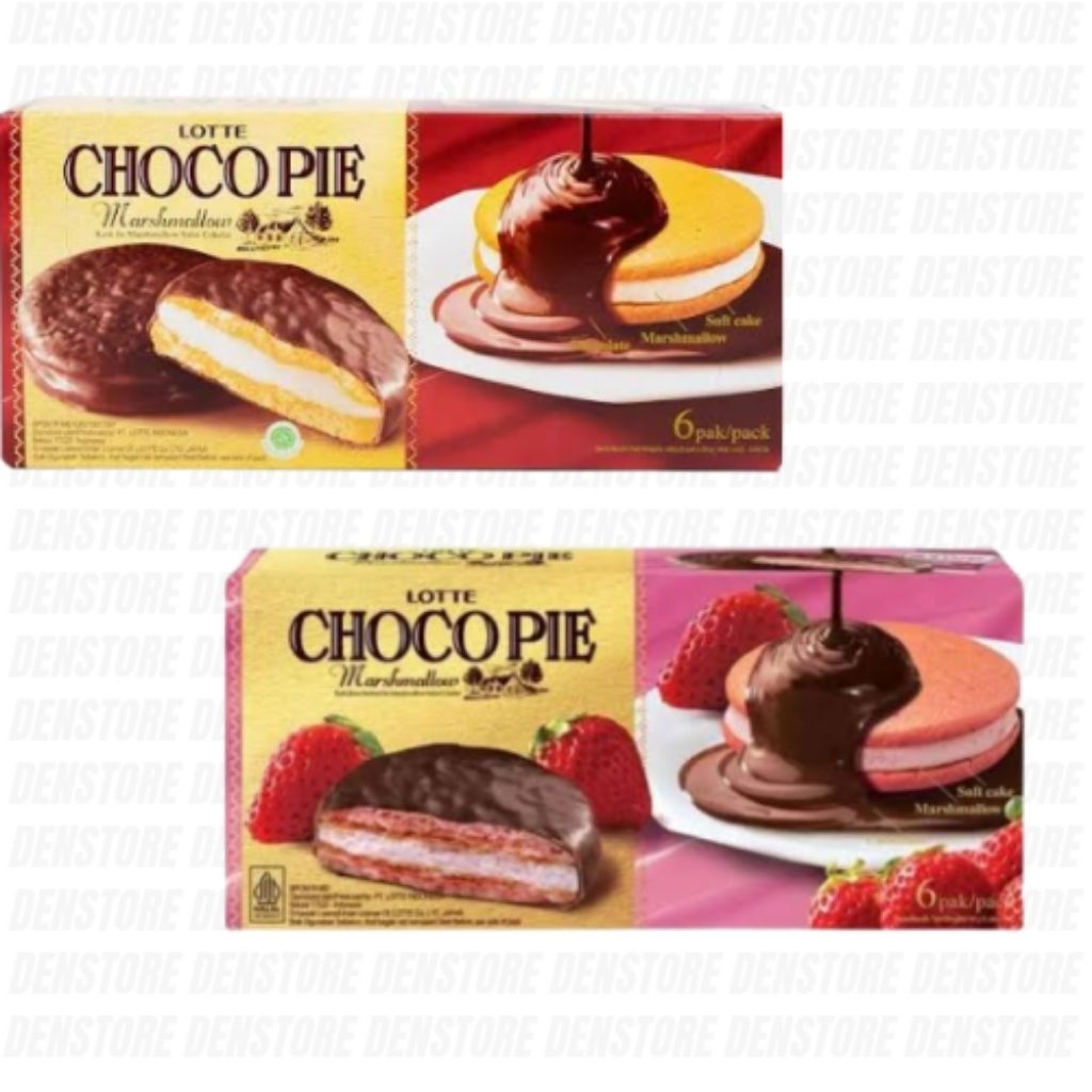 

Choco Pie Marshmallow Coklat - Stroberi