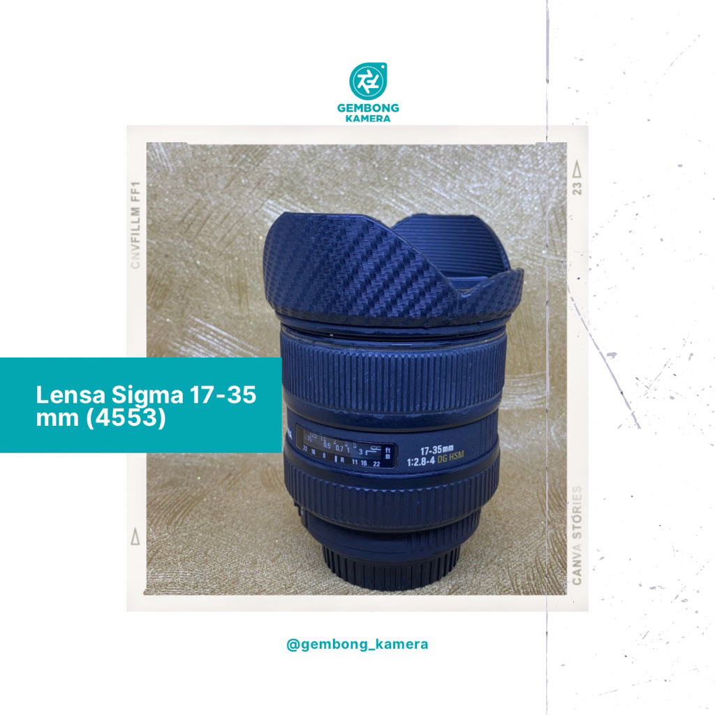 Lensa sigma for canon 17-35 mm f2.8 -4 murah mantap banget