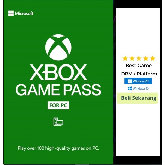 Xbox Game Pass PC 3 Bulan Original